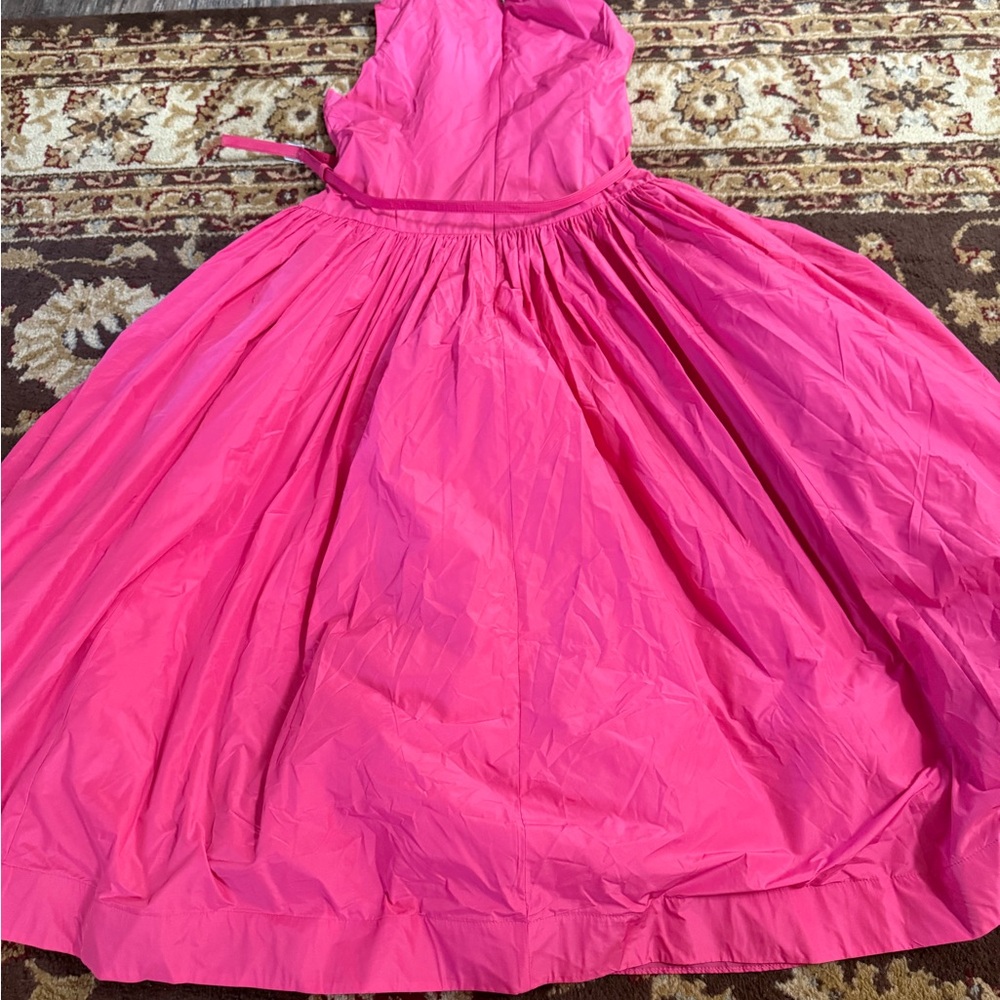 Karl Lagerfeld Hot Pink Fit-and-Flare Dress - Picture 6 of 9